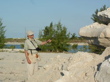 Hutton Inspecting Dredge Spoils at Paradise Point